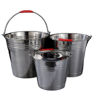 <span class=keywords><strong>Seau</strong></span> en acier inoxydable épaissi pour la maison avec couvercle, <span class=keywords><strong>seau</strong></span> multifonctionnel pour cuisine, bar, bière, avec poignée et couvercle - Product Image 1