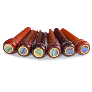 Cocobolo chiodi per chitarre acustiche ed elettriche 3.0mm Abalone puntini su ponte in metallo per strumenti bassi 6 pz - Product Image 5