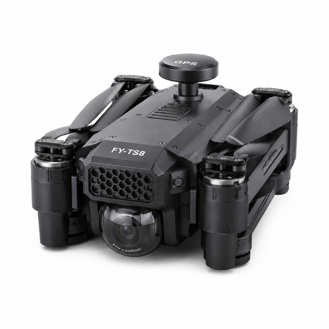 FY-TS8 All-Weather Industrial Quadcopter IPX4 Rainproof 8kg Payload 15KM FPV 45min Flight Wind Level 6 Cargo Transporter 1 Year