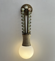 Applique murale LED moderne en laiton E26 220V, design de luxe pour la décoration intérieure d'hôtel, chambre et couloir