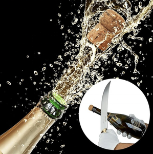 Couteau ouvre-bouteille de <span class=keywords><strong>champagne</strong></span> en forme d'épée <span class=keywords><strong>pour</strong></span> coffret cadeau, avec couteau en acier inoxydable, design plat, style classique et durable - Product Image 4
