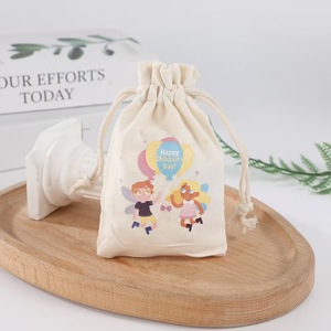 Sac de rangement en toile recyclable avec cordon de serrage, pochette en mousseline anti-poussière, imprimé sur mesure pour cosmétiques, vente en gros - Product Image 3