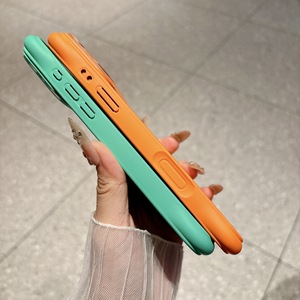 เคสโทรศัพท์แบบมินิมอลสัมผัสนุ่ม สำหรับ iPhone 17 16 15 14 13 Pro Max สีพื้น พร้อม Airbag - Product Image 6