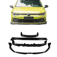 Jupes latérales de diffuseur de lèvre avant en fibre de carbone sèche de haute qualité pour Volkswagen Golf 8 GTI VIII MK8 ajustement parfait