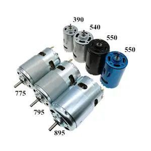 Moteur électrique de 12 V à 24 V DC, haute puissance, 550 / 555 / 775 / 795 / 895