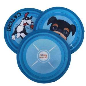 KaryPaws İnteraktif Naylon Oxford Kumaş Köpek Eğitim Çiğneme Oyuncağı Uçan Disk 22.5cm 60g FP-184 Tianjin'de Üretilmiştir - Product Image 1