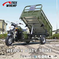 Tricycle motorisé cargo 201-250cc, moto à trois roues ouverte, 36V 801-1000W, charge utile 400kg, caisse de chargement 1.6x1.1m
