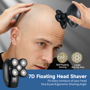 <span class=keywords><strong>Rasoir</strong></span> <span class=keywords><strong>électrique</strong></span> USB étanche IPX7 pour <span class=keywords><strong>homme</strong></span>, 10000 tr/min, tondeuse à cheveux, <span class=keywords><strong>rasoir</strong></span> rotatif flottant 5D, multifonctionnel 5-<span class=keywords><strong>en</strong></span>-1 pour le visage - Product Image 4