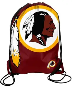 High Quality custom Washington Redskins Drawstring Makeup Backpack Bag Sport Gym Backpack