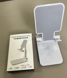 Soporte para teléfono móvil con logotipo personalizado de altura ajustable y baja cantidad, soporte portátil para tableta perezosa de escritorio, soporte plegable Flexible para teléfono - Product Image 2