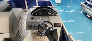 Ponton en aluminium de luxe de 16 pieds, auvent de yacht, embarcation nautique pour le tourisme fluvial, bord de mer, loisirs, hors-bord à vendre - Product Image 3