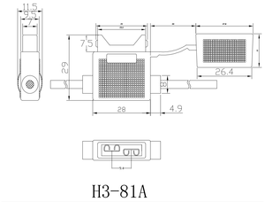 Hinew 12AWG-10AWG H3-81A ฟิวส์ใบมีดขนาดกลางกันน้ำสาย32V สำหรับรถยนต์ชิ้นส่วนฟิวส์รถยนต์6kA โลหะผสมทองแดง - Product Image 6