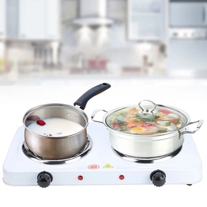 모카포트 더블 스토브 휴대용 전기 2000W 핫플레이트 온도 조절 가능 무화력 가정용 - Product Image 5