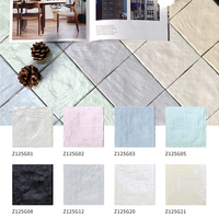 Carreaux de grès cérame vintage français, finition coquille antidérapante 125x125 et carreaux muraux longs blanc crème 65x200, pour cuisine et salle de bain, vente en gros