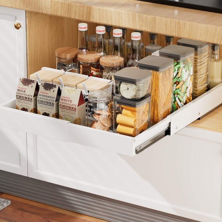 Blanc (L30~49,5*P42~56*H7,5 CM) [Extension 4 côtés]