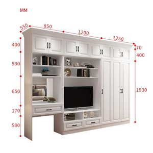 <span class=keywords><strong>Armadio</strong></span> Domestico con Mobile <span class=keywords><strong>TV</strong></span> Integrato - Product Image 4
