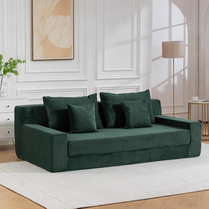 Juego de Sofá Cama Modular de Tela Comprimida al Vacío, Reclinable, Diseño Moderno, Esponja, Ideal para Salas de Estar y <span class=keywords><strong>Apartamentos</strong></span> Pequeños - Product Image 4