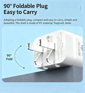 <span class=keywords><strong>Cargador</strong></span> de Pared Portátil GaN de 45W con Doble Puerto PD 3.0 Tipo C y Enchufe Plegable de 90 Grados para EE. UU., UE y Reino Unido, Compatible con <span class=keywords><strong>iPhone</strong></span> 16, 15, Samsung y Laptops - Product Image 4