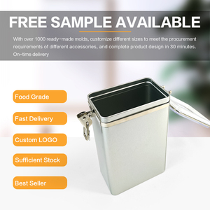 JYB Lata de Metal en Polvo con Logotipo Personalizado Impreso, Caja de Almacenamiento de Alimentos con Cierre Hermético, <span class=keywords><strong>1kg</strong></span> - Product Image 4