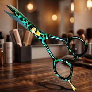 ASAP BEAUTY PAKISTAN Ensemble de ciseaux de barbier professionnels personnalisés en acier au carbone, droits, tranchants, durables, outils de salon de coiffure - Product Image 3