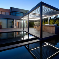 WishOutdoor Personalisierte Aluminium-Legierung Umweltfreundliche Pergola mit Logo für Nahöstliche Marken zur Nutzung im Garten und für den Außenbereich