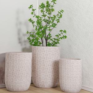 Maceta Moderna Retro Minimalista de Fibra de Arcilla Ligera Tallada a Mano, Capacidad de 50L-100L, Decoración para el Hogar y Hoteles, Uso en Suelo/Colgante - Product Image 3