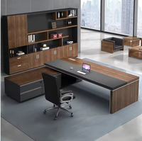 Fourniture d'usine Mobilier de bureau Grand bureau exécutif Patron Bureau Gestionnaire Table l Forme Personnalisé