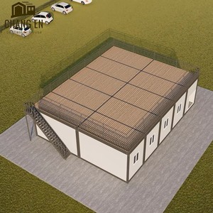 Maison conteneur en acier JHCE1, design moderne et respirant, ossature portique, panneaux sandwich, maisonnette préfabriquée pour usage extérieur, garantie 1 an - Product Image 1