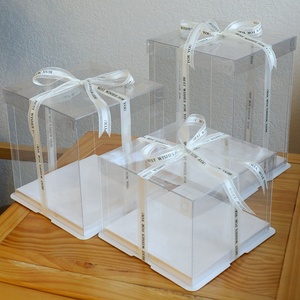 10 Inch Packaging Square Clear Plastic Original Transparent <b>Boxes</b> for Cake Clear Plastic - Product Image 4