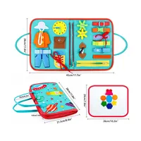 Tableau d'activités sensoriel en feutre personnalisé OEM, jouet éducatif Montessori pour tout-petits, jouets Montessori