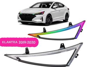Luci Diurne Specifiche per Hyundai Elantra 2019 2020, Alta Luminosità RGB, Bianco e Giallo con Funzione Indicatore di Direzione - Product Image 1