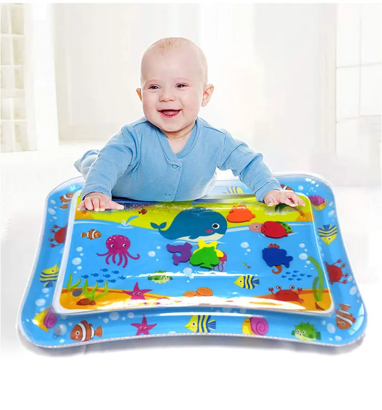 Zhorya per bambini tappetino da gioco d'acqua per neonati e bambini tappetino gonfiabile per la pancia
