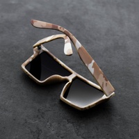 LMA Retro Designer Brand Small Sports Square TR90 Custom Logo Eyewear Exclusive Camouflage Frame TAC Lens Lunettes de soleil unisexe