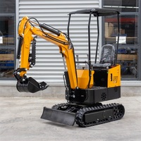 LIVRAISON GRATUITE Mini-excavatrice 1,2 tonne, excavatrice agricole, mini-excavatrice sur chenilles, moteur Kubota, 1 tonne, 2 tonnes, petite mini-excavatrice à vendre