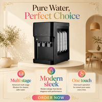 Distributeur d'eau purifiée manuel de bureau avec système UF/RO (ylrt-j-uf/ro) pour usage domestique et hôtelier, filtration en 5 étapes