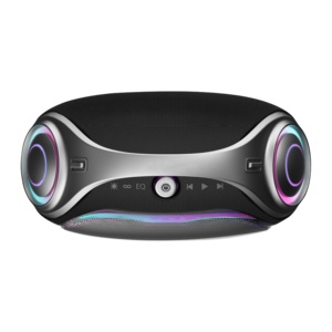 Altavoz Portátil V 80W 2.1CH con Doble Diafragma, Batería de 4400mAh y Luces de Colores para Fiestas al Aire Libre - Product Image 5