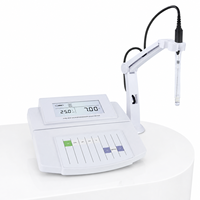 Medidor de pH de Laboratorio BIOSTELLAR Serie PHS con Pantalla LCD Retroiluminada en Blanco para Pruebas de Calidad del Agua en Laboratorio