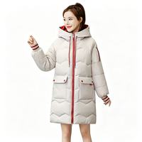 Manteau d'hiver pour femmes, à capuche, chaud, rembourré en coton