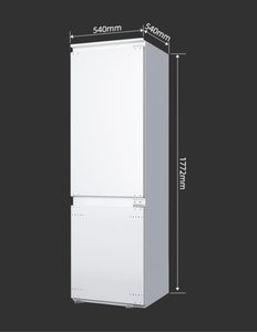 Réfrigérateur commercial encastrable à double porte, sans givre, pour hôtel et usage domestique, 170L réfrigérateur/62L congélateur, vente directe usine - Product Image 6