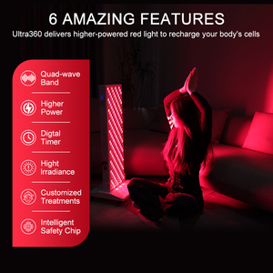 Magique perangkat terapi lampu merah, penggunaan di rumah 1000W 1500W berdiri horisontal 8 panjang gelombang lampu merah terapi Panel fleksibel - Product Image 3