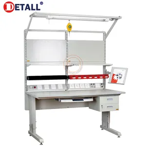 Detall- Standard Tv Assembly Line Industrial Metal And Wood Workbench Stainless Steel Work Table