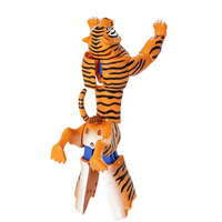 Juguete de Deformación de Tigre a Robot con Articulaciones Móviles de Plástico para Niños, Figura de Acción Animal 2 en 1