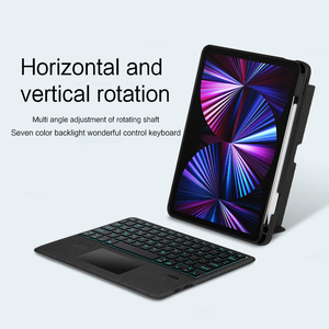 10.2 10.5 11 12.9 Inch <strong>Keyboard</strong> Tablet <strong>Case</strong> for iPad <strong>Pro</strong> 2021 2020 2018 iPad Air <strong>3</strong> 4 5 - Product Image 4