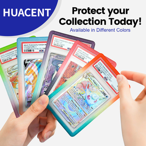 Miễn phí khuôn mẫu nhà máy thiết kế Gradient phân loại giao dịch thẻ slab <span class=keywords><strong>Bumper</strong></span> trường hợp bảo vệ chống sốc <span class=keywords><strong>Bumper</strong></span> cho kích thước tiêu chuẩn thẻ - Product Image 5