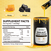 BSTBIO OEM/ODM Emballage Résine de Shilajit de l'Himalaya avec Miel 30 bâtonnets/boîte Bâtonnets de Miel au Shilajit
