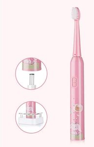 Brosse à dents pour enfants en plastique écologique à poils souples avec manche à motif de dessin animé, brosse à dents et dentifrice tout-en-un pour bébés - Product Image 5