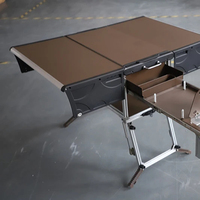 Rv cuisine et rv camping-car camping-car accessoires Bulin C650 usine extérieur en aluminium Table pliable Camping Table de cuisine mobile