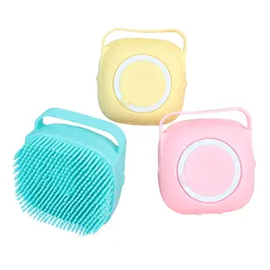 Spazzola all'ingrosso dello Shampoo del bagno del cane del gatto della spazzola di massaggio della doccia dell'animale domestico del <span class=keywords><strong>Silicone</strong></span> della fabbrica - Product Image 1