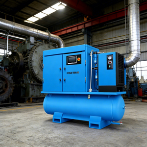 공장 저소음 컴프레서 산업용 로터리 11kw 15hp 무소음 스크류 에어 컴프레서 에어 컴프레서 루보위 - Product Image 1