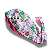 Nuevo Gorro Quirúrgico Bluey Wackadoo con Estampado, Forro de Satén, Absorbente de Sudor, Transpirable, Unisex, con Logotipo Personalizado, para Enfermeras y Personal Médico